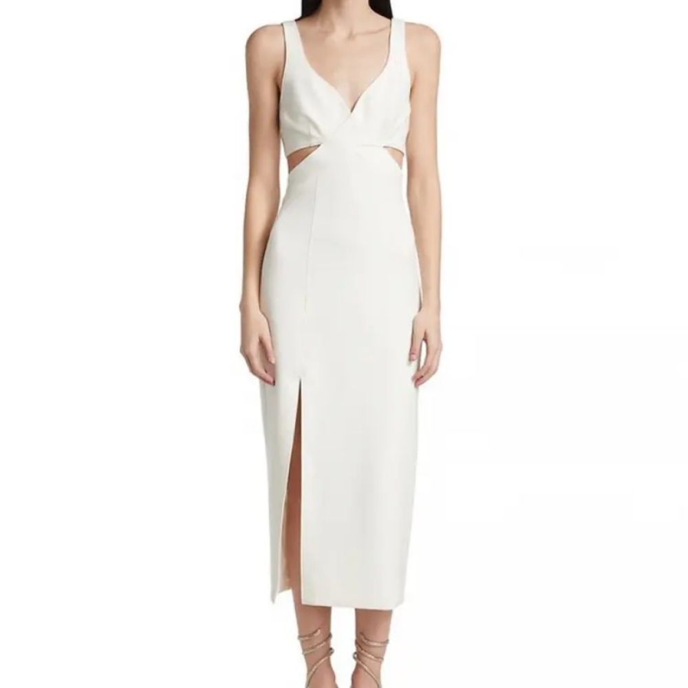 Cinq A Sept white midi dress, like new, size 8